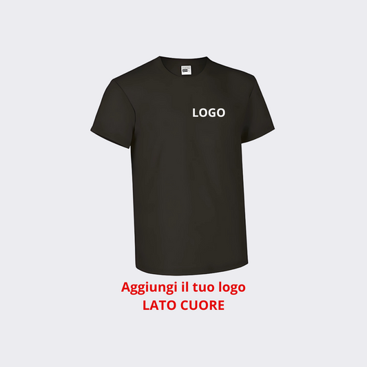 T-SHIRT - 100% COTONE - 150 GR - CON LOGO CUORE