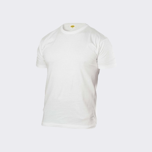 T-SHIRT 100% COTONE 135 GR. - TUBOLARE - BIANCO