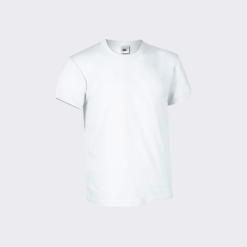 T-SHIRT MANICA CORTA - 100% COTONE - 165 GR - BIANCO